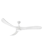 Swell Illuminated 72" Outdoor Smart Ceiling Fan with Light in Matte White