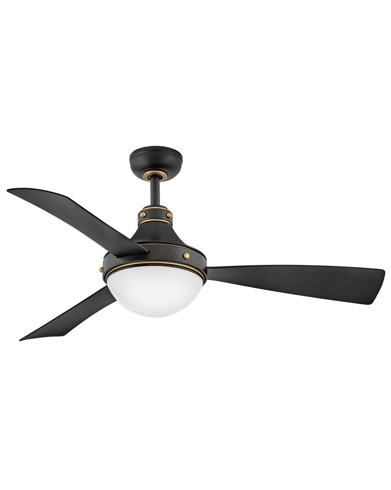 905950FMB-LWD - Oliver 50" LED Smart Fan in Matte Black by Hinkley Lighting