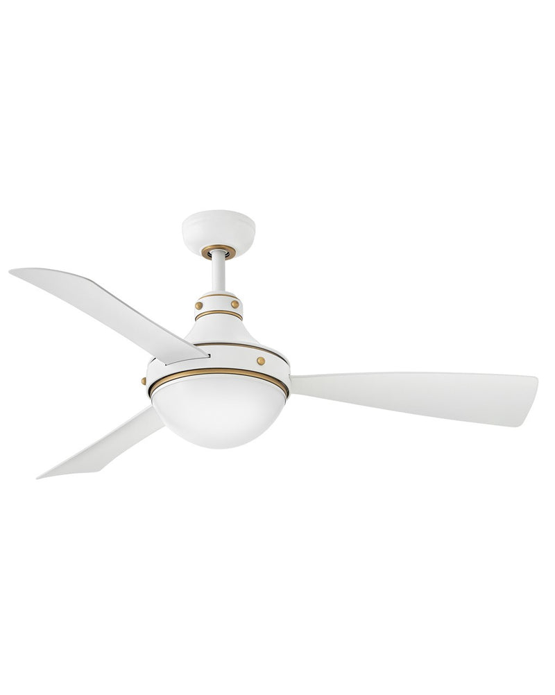 905950FMW-LWD - Oliver 50" LED Smart Fan in Matte White by Hinkley Lighting