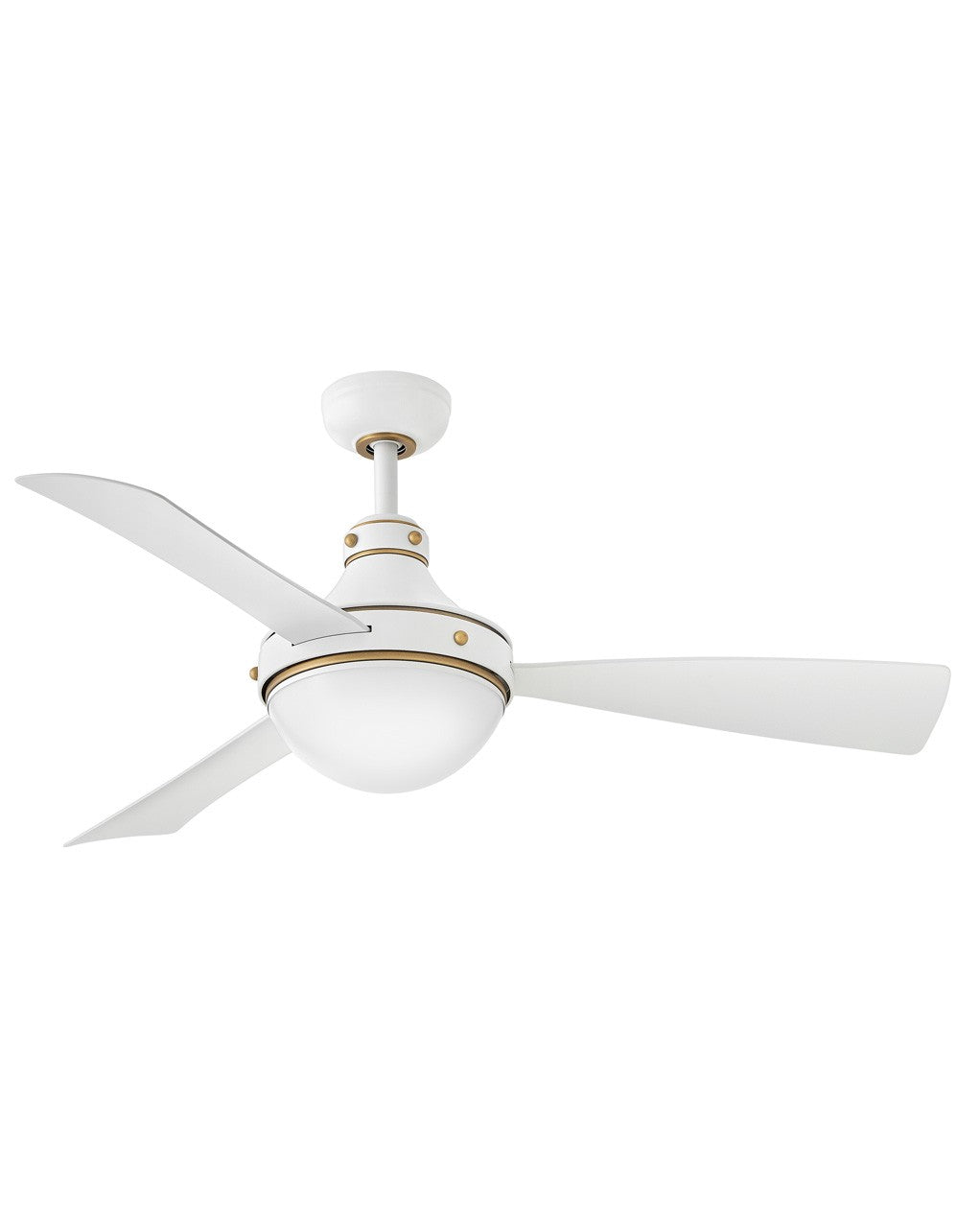 905950FMW-LWD - Oliver 50" LED Smart Fan in Matte White by Hinkley Lighting