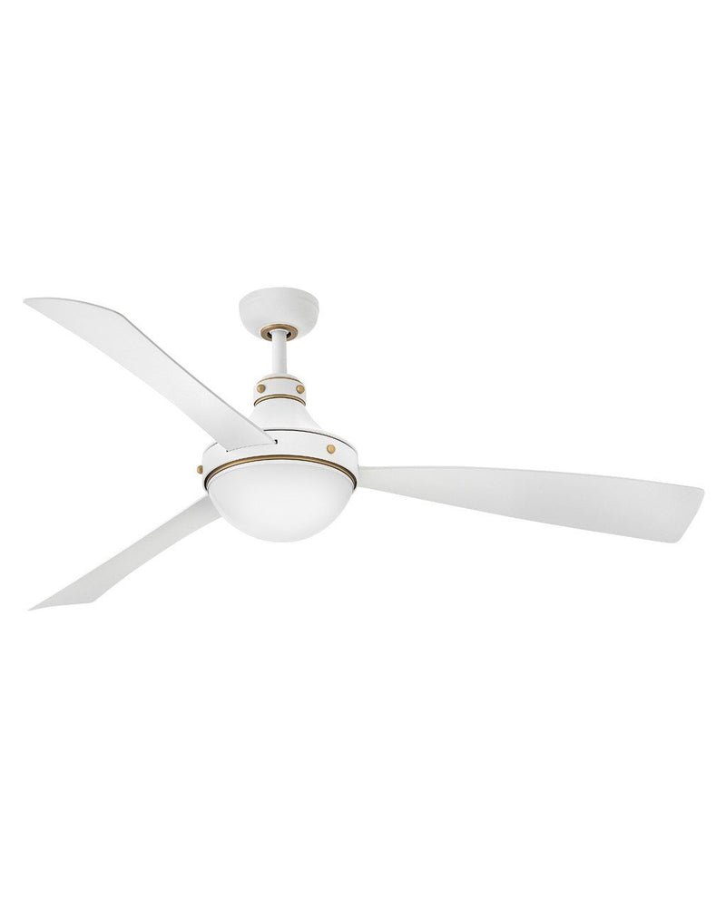 Oliver 62" Outdoor Smart Ceiling Fan with Light in Matte White