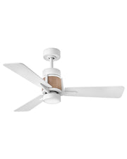 Atticus 42" Outdoor Smart Ceiling Fan with Light in Matte White