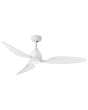 Azura 52" Smart Outdoor Ceiling Fan with Light in Matte White