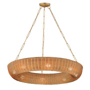 Bower 40" Pendant in Natural Aged Brass