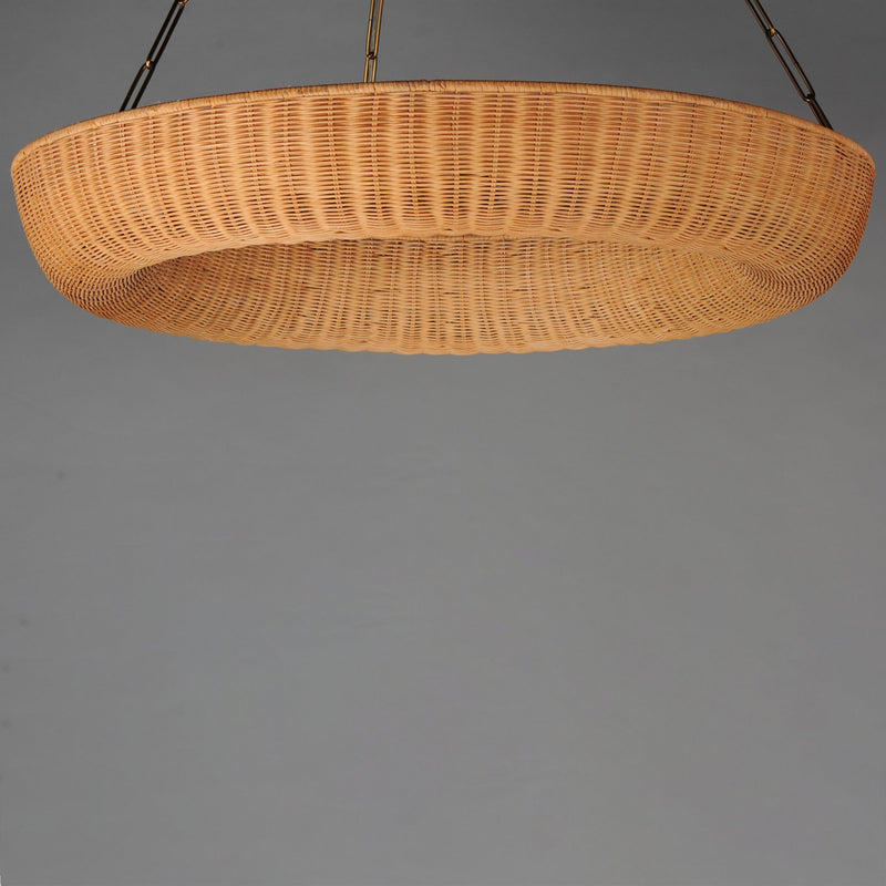 Bower 40" Pendant in Natural Aged Brass