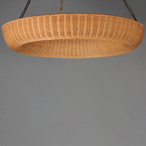 Bower 40" Pendant in Natural Aged Brass
