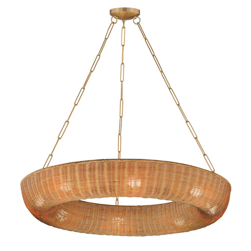 Bower 40" Pendant in Natural Aged Brass