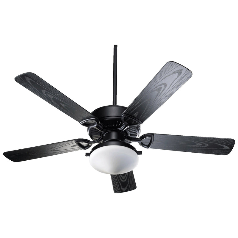 Estate Patio 52" 5-Blade Ceiling Fan with Light Kit in Matte Black