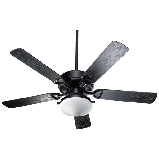 Estate Patio 52" 5-Blade Ceiling Fan with Light Kit in Matte Black