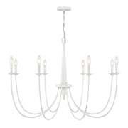 Stonecrest 8-Light Chandelier in Bisque White