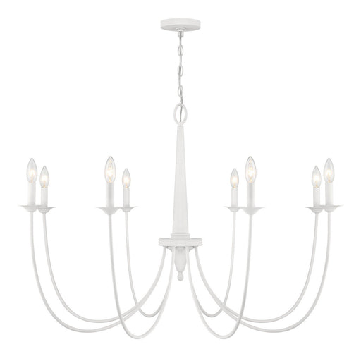 Stonecrest 8-Light Chandelier in Bisque White