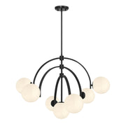 Marias 7-Light Cluster Pendant in Matte Black