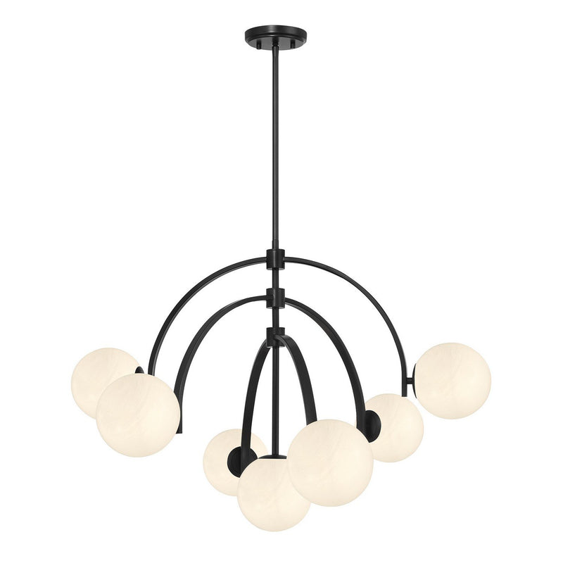 Marias 7-Light Cluster Pendant in Matte Black