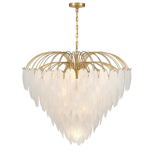Boa 15-Light Pendant in Warm Brass