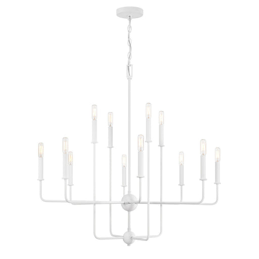 Avondale 12-Light Chandelier in Bisque White
