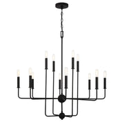 Avondale 12-Light Chandelier in Matte Black