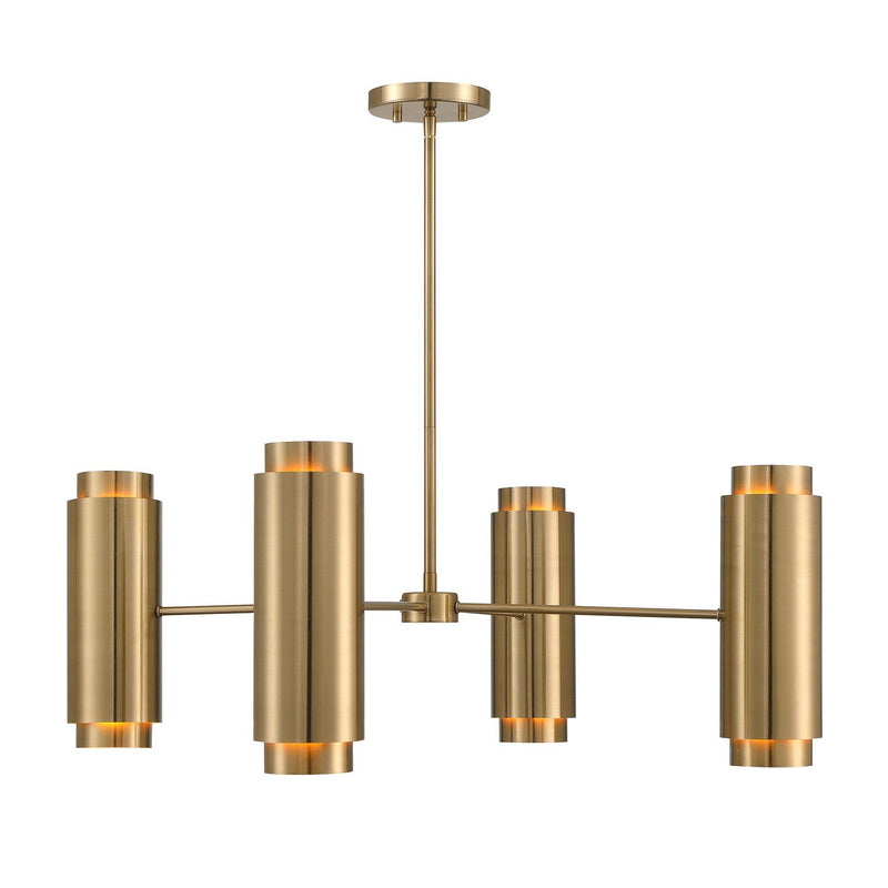 Lio 8-Light Chandelier in Noble Brass