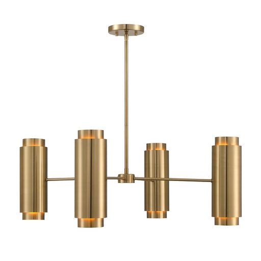 Lio 8-Light Chandelier in Noble Brass