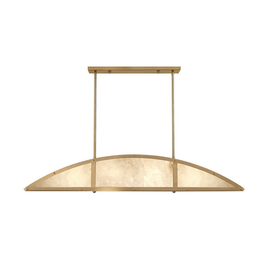 Legacy 4-Light Linear Pendant in Warm Brass