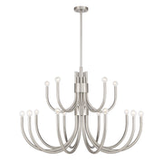 Sorrento 15-Light Chandelier in Satin Nickel