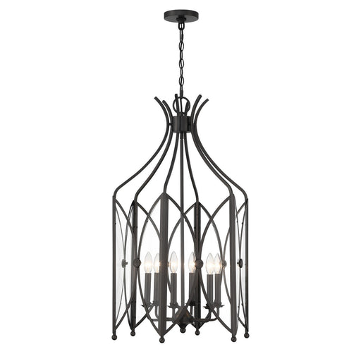 Enclave 6-Light Lantern Pendant in Black Tourmaline