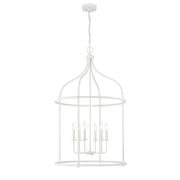 Brookstone 6-Light Lantern Pendant in Bisque White