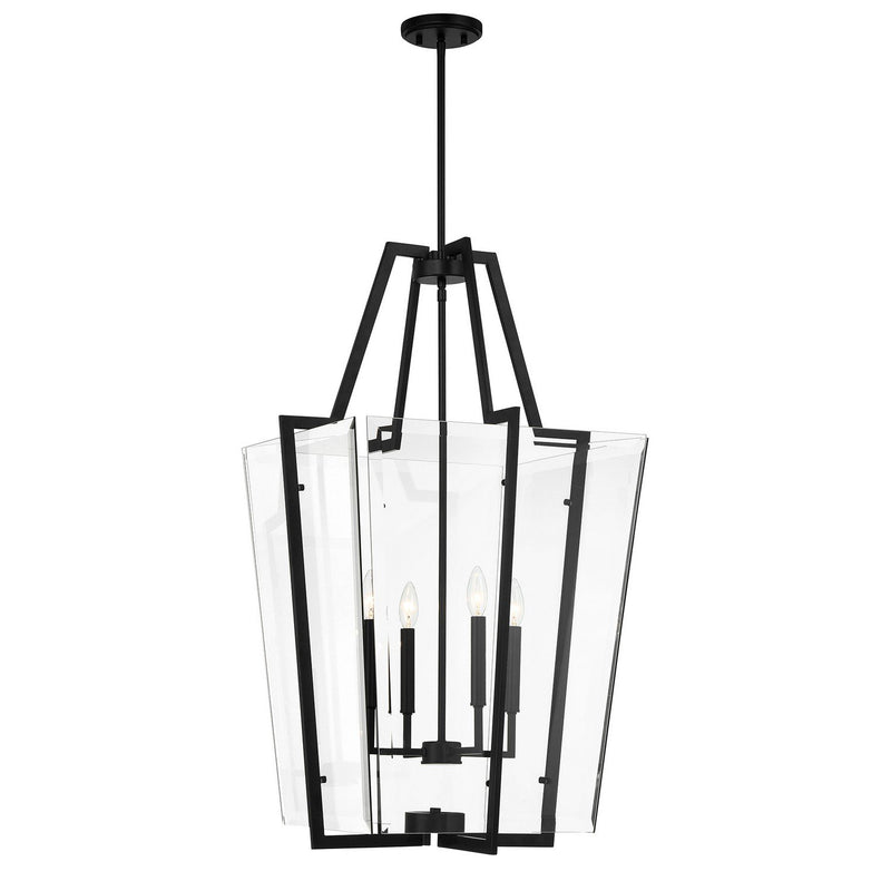 Farell 4-Light Lantern Pendant in Matte Black