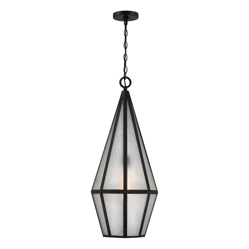 Peninsula Outdoor Lantern Pendant in Matte Black