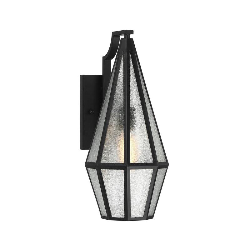 Peninsula Small Outdoor Wall Lantern in Matte Black
