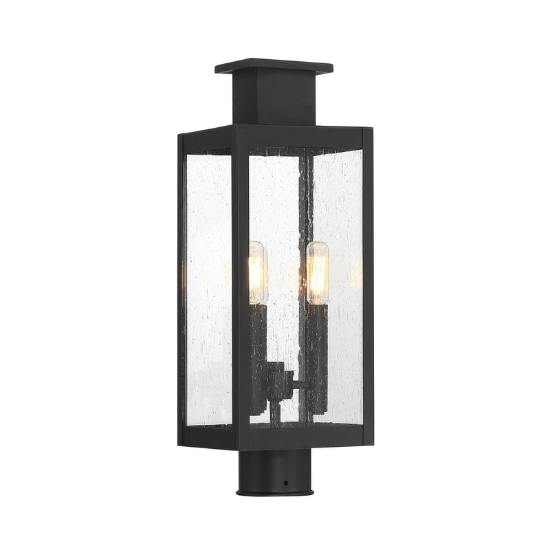 Ascott 3-Light Outdoor Post Light in Matte Black