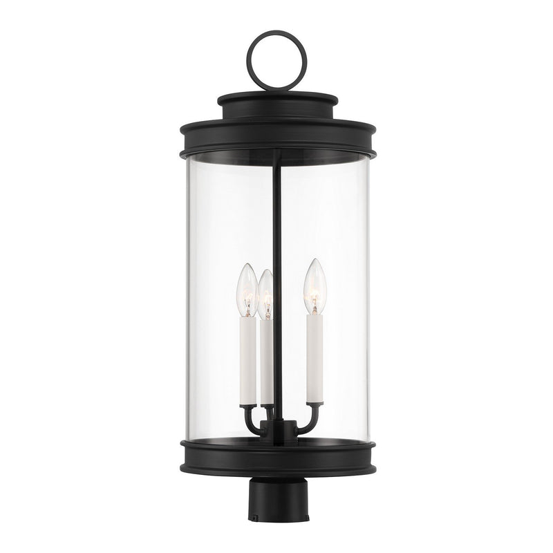 Englewood 3-Light Outdoor Post Light in Matte Black