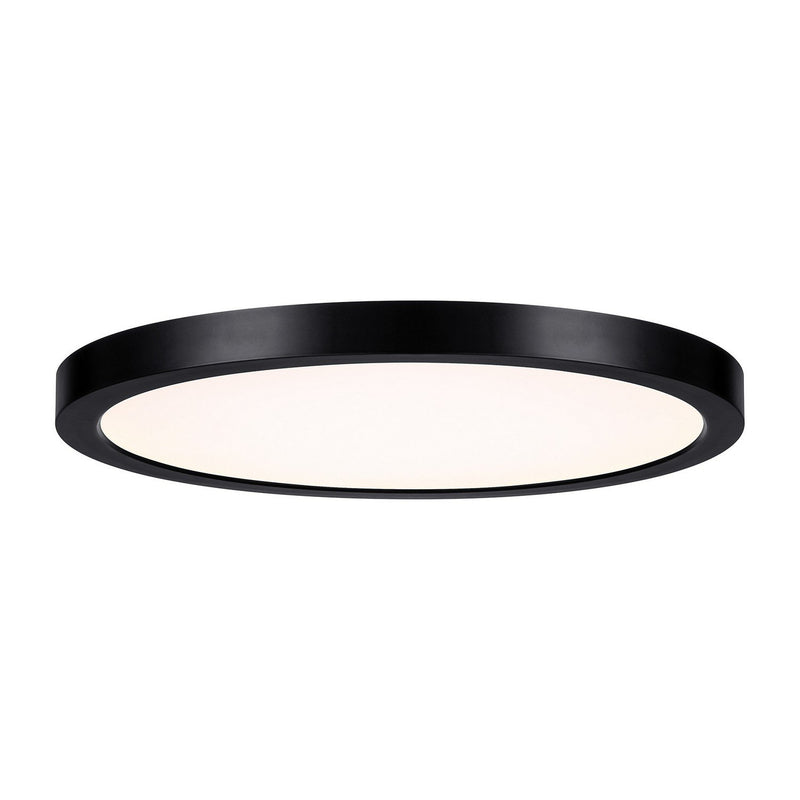 12" Ultra-Slim LED Flush Mount in Black