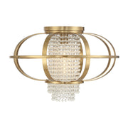 Idlewild Flush Mount in Warm Brass