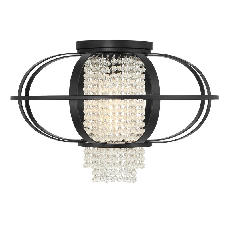 Idlewild Flush Mount in Matte Black