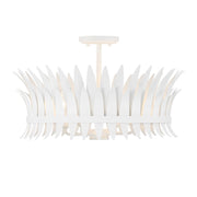 Ensley 4-Light Semi-Flush Mount in Bisque White