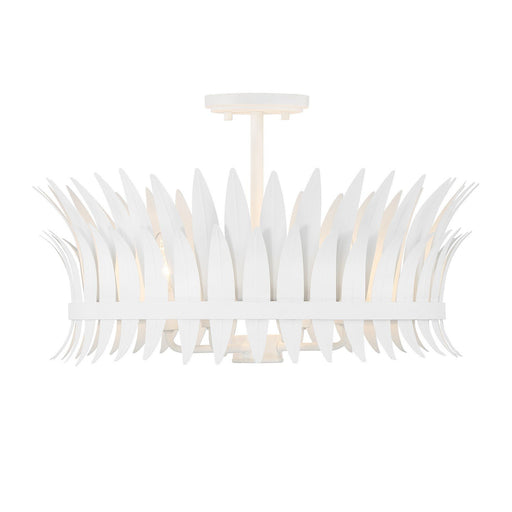 Ensley 4-Light Semi-Flush Mount in Bisque White