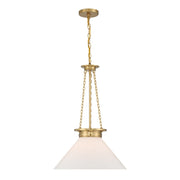 Myers Pendant in Warm Brass