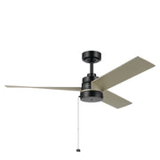 Spyn Lite 52" Ceiling Fan in Satin Black