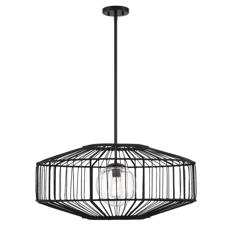 Marcy Pendant in Matte Black