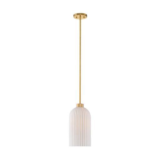 Isla Blanca Mini Pendant in Warm Brass