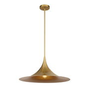 Bowdin Pendant in Warm Brass