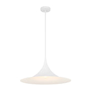 Bowdin Pendant in Bisque White
