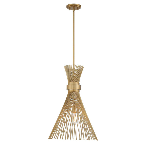 Longfellow Pendant in Burnished Brass