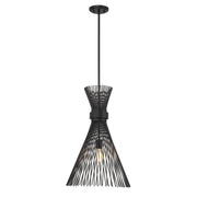 Longfellow Pendant in Matte Black