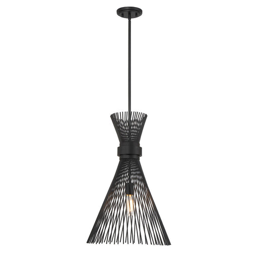 Longfellow Pendant in Matte Black