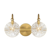 Addison 2-Light Bath Vanity Light in Warm Brass