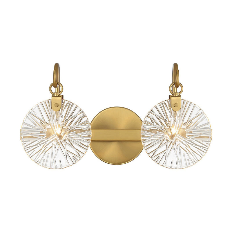 Addison 2-Light Bath Vanity Light in Warm Brass
