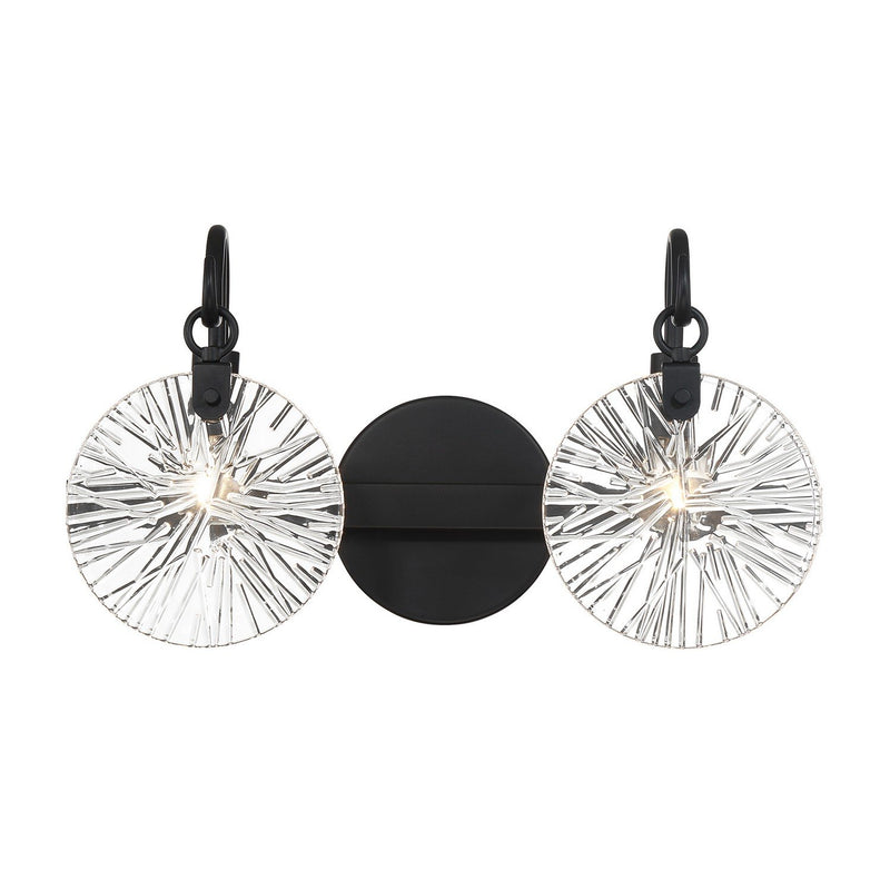 Addison 2-Light Bath Vanity Light in Matte Black