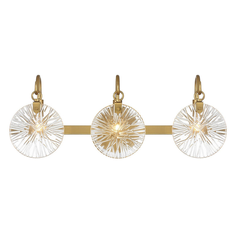 Addison 3-Light Bath Vanity Light in Warm Brass