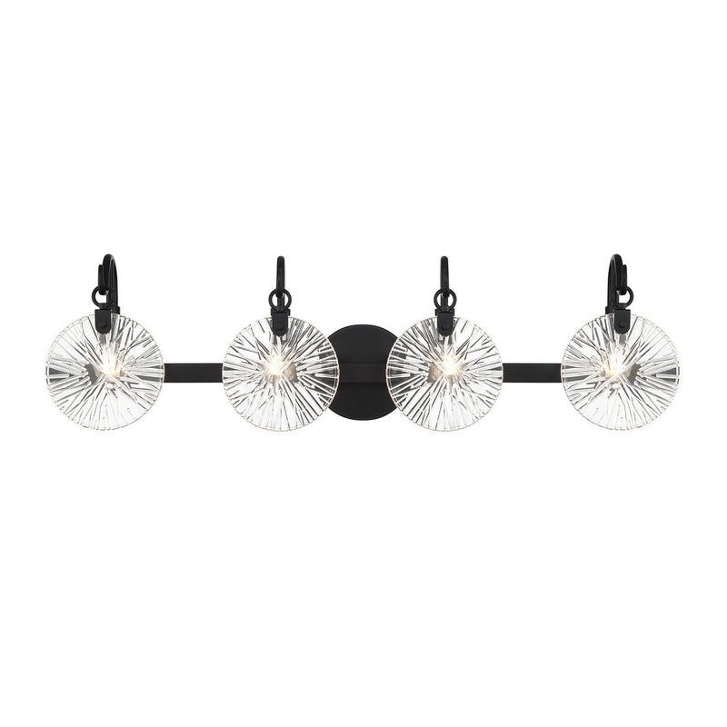 Addison 4-Light Bath Vanity Light in Matte Black